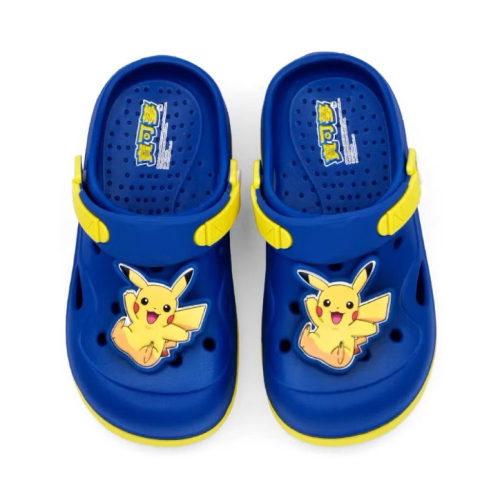 寶可夢 Pokémon 正版授權 皮卡丘 布希鞋 輕量 防水 晴雨兩穿 護趾 速乾 園丁鞋 水陸兩用 沙灘 兒童拖鞋