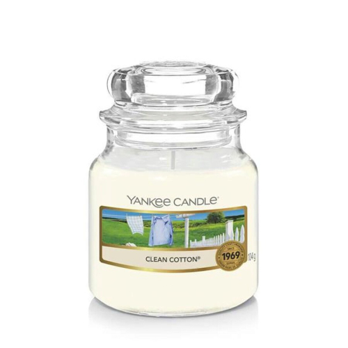 【Yankee Candle 揚基】香氛蠟燭-清爽棉香(3.7oz/104g)【8348】