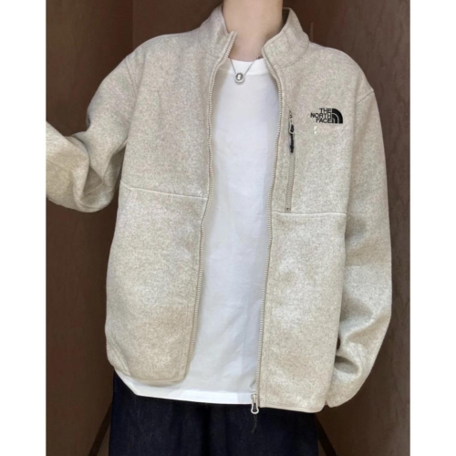 【LUNA-K】THE NORTH FACE 秋冬款毛絨立領夾克外套 米白色 ＊M-XL。C51006