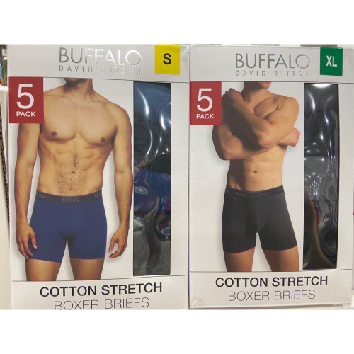 ?現貨特價！BUFFALO 男彈性平口褲五入 亞洲尺寸:S~XL-吉兒好市多COSTCO代購