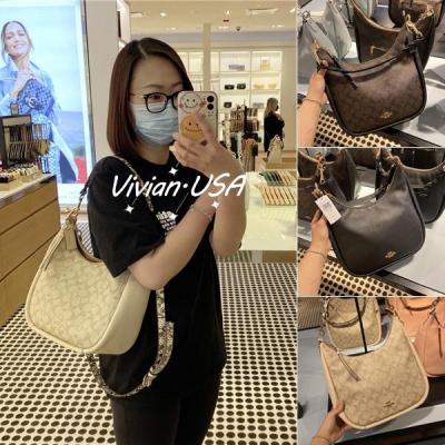 vivian美國代購✨正品 coach 女士新款 腋下包 半月包 女生斜挎包 側背包 C9189 C9191 女生包包