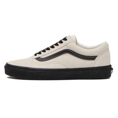 [unclev1966] 代購 Vans Old Skool 麂皮 米白 黑底 簡約 秋冬 日韓系 工裝 鞋帶 滑板鞋