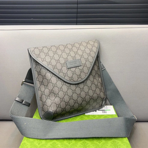 GUCCI古馳包包 Neo vintage郵差包 翻蓋包 經典老花斜背包 側背包 男女通用款背包 小方包 休閒包 男生包