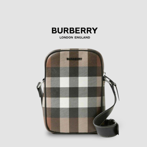 ?Burberry Paddy Phone Bag?深樺木棕色格紋｜手機包｜輕便小包｜隨行包｜斜肩包｜肩揹包｜格紋棕