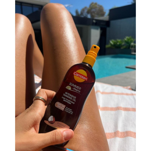現貨?SPF0/SPF6 椰子油?加速黑 tanning oil 助曬油 ?Carroten 海洋友善 曬黑油 蘆薈膠