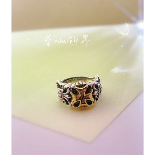 S925純銀霸氣十字勛章復古戒指