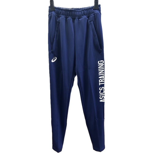 = 威勝 運動用品 = Asics 男 針織長褲 (深藍) 2033B748-400