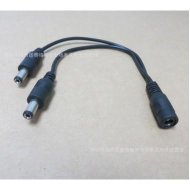 ☆四月科技能源☆配件DC5.5*2.1 mmDC一分二/一出二監控電源線 5.5*2.1母轉2公頭