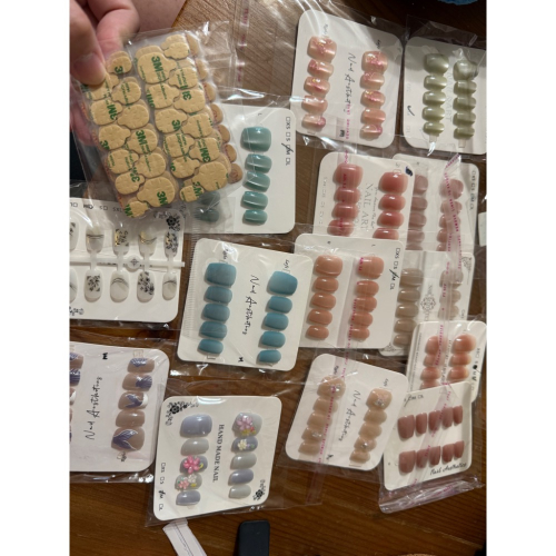 美甲14付+貓咪擦手巾