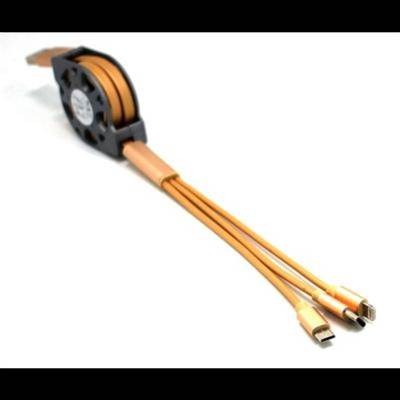 一拖三蘋果數據線多功能安卓type-c多頭充電線器2入
