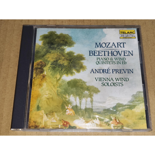 Telarc 日版 Previn 普烈文 維也納木管獨奏家 莫札特 貝多芬 鋼琴及木管五重奏 無IFPI