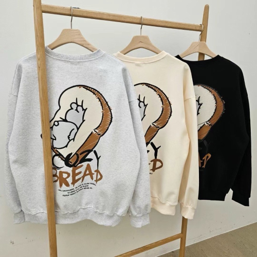 正韓??舒適麵包大學T