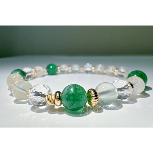 綠草莓/葡萄石/黃水晶