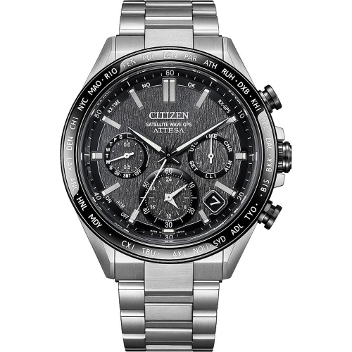 送禮首選★CITIZEN 星辰 GENTS限量 光動能GPS衛星鈦金屬計時腕錶-44.6mCC4058-67X 附提袋