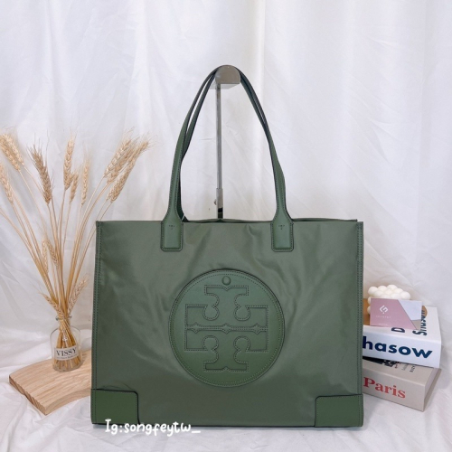 美國代購??台灣現貨 Tory Burch 專櫃款 Ella系列 尼龍大托特 肩背包
