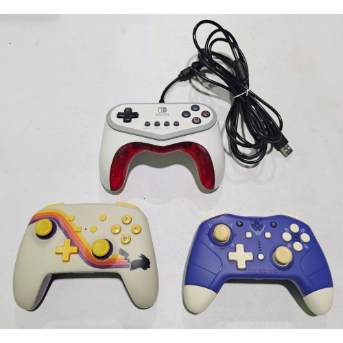 ＜譜蕾兒電玩＞（二手）良值 PowerA HORI 副廠控制器 寶可拳 DX 官方授權皮卡丘米色 魔物獵人加爾克藍