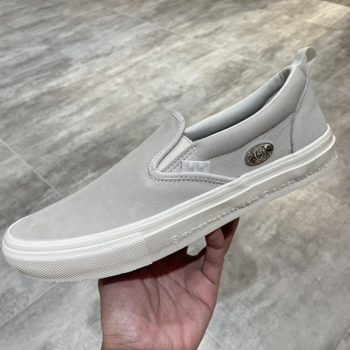 [unclev1966] VANS SLIP-ON x PUBLIC SKATE PRO 米白 淺白 麂皮 滑板 軟墊