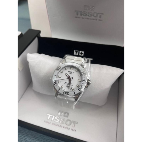 天梭 海星1000 潛水女錶 36mm 矽膠錶帶 ?