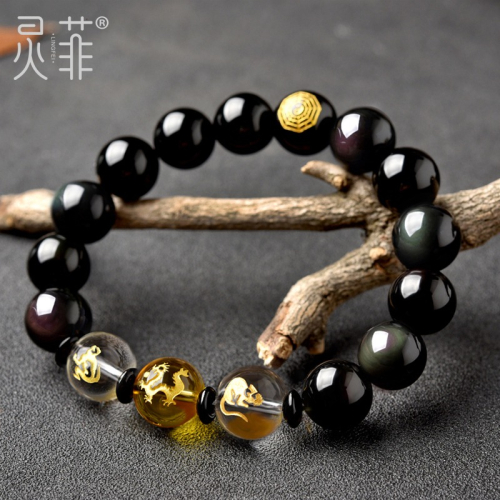 年猴鼠龍三合手鏈生肖貴人屬虎人犯破太歲佩戴吉祥物手串男女