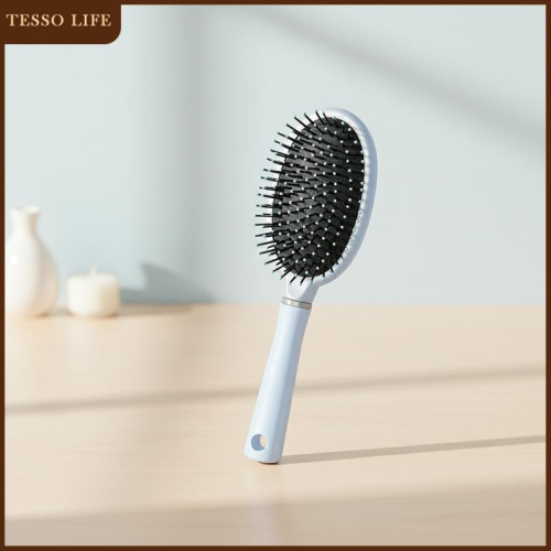【台灣現貨】TESSO LIFE |氣墊造型梳 按摩大彎梳 蓬鬆梳 氣墊梳 排骨梳 捲髮梳 寬齒梳 美髮梳 圓梳按摩梳子