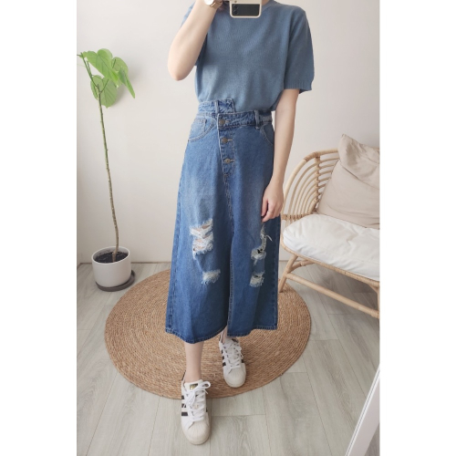 ?個性風? 棉質款單寧牛仔裙?街頭最靓麗動人穿著??非你莫屬?
