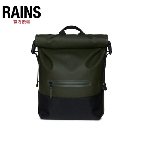 RAINS Buckle Rolltop Rucksack 防水捲蓋後背包(13720) Green