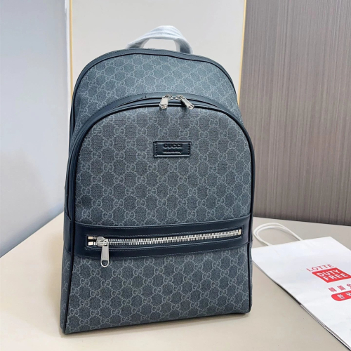GUCCI雙肩包 古馳背包 男生包包 大容量多隔層電腦包 筆電背包 商務出差旅行包 學生書包 手提袋 女生背包