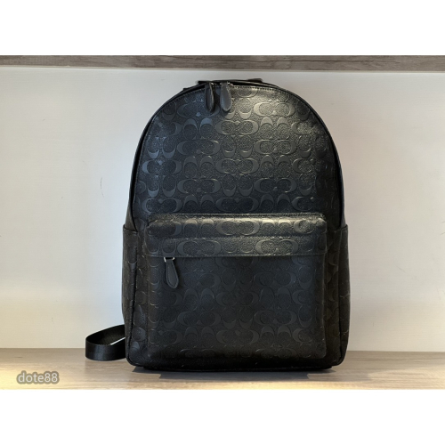 【coach】蔻馳背包雙肩包男女通用牛皮材質經典印花多隔層耐磨耐髒多功能簡便實用生日情人節禮物出門必備簡約時尚從容百搭