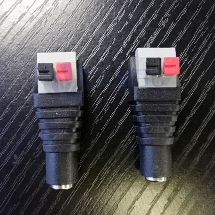 現貨 DC 按壓式DC電源頭 卡扣式接頭 監視器 DC電源快接頭(母頭)5.5*2.1MM