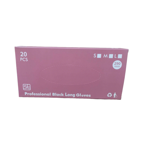 黑色加長型染髮手套 燙髮手套 清潔手套 20pcs