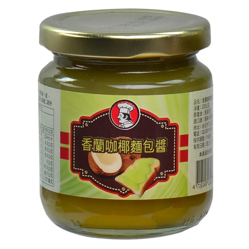 【Eileen小舖】CHEF＇S CHOICE 美味大師 香蘭咖椰麵包醬 抺醬 220g