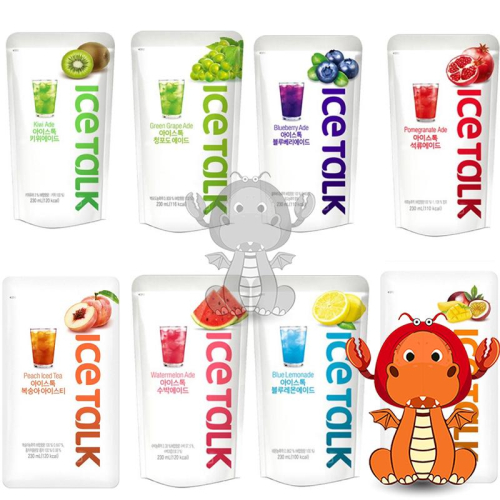 韓國 ice talk 風味飲料 果汁 冰飲料 咖啡飲 果汁飲 袋裝飲料 方便飲料 冷飲