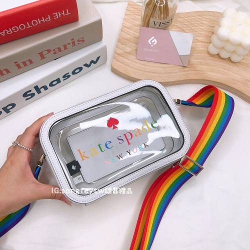 美國代購??台灣現貨 kate spade 彩虹相機包 斜背包