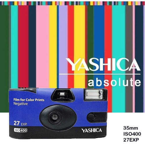 【eYe攝影】現貨 含稅 內建閃光燈+底片 Yashica 即可拍 400 27張 底片相機 35mm 一次性相機 軟片