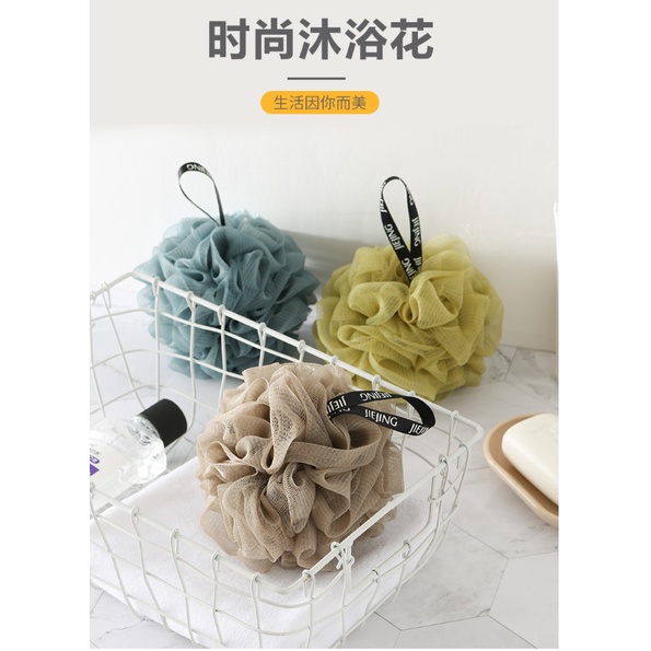 CY.潔淨浴花沐浴球、洗澡球、起泡洗澡巾、洗澡花球