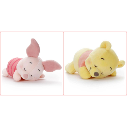 Ariel Wish日本Disney迪士尼寶寶專用陪睡安撫小玩偶娃娃小熊維尼小豬Piglet-絕版品兩款現貨各最後一隻
