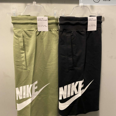 【AND.】NIKE NSW SHORT LOGO 棉質 運動 短褲 棉褲 黑/綠 男款 836278-010/334