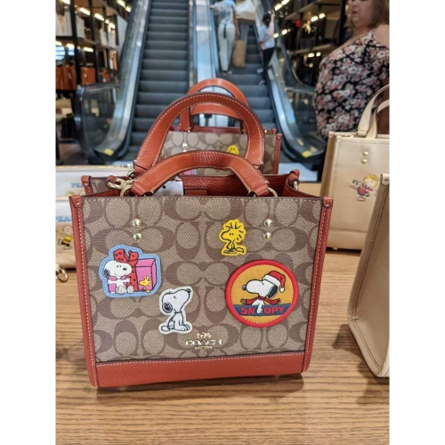 米布代購☆Coach×Snoopy紙袋包