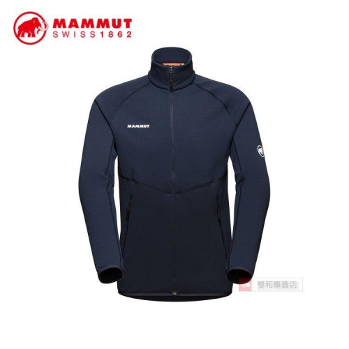 -滿3000免運-[雙和專賣店] MAMMUT 長毛象 男 中層刷毛保暖外套/101404291/海軍藍