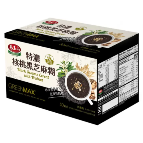 特價 50包 馬玉山 特濃核桃黑芝麻糊 37公克 X 50包 核桃顆粒及燕麥片 濃郁厚實 冷熱沖泡 高纖高鈣無添加防腐劑