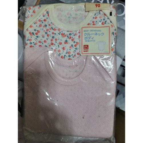 ＂全新出清＂UNIQLO BABY 短袖包臀衣2件 90