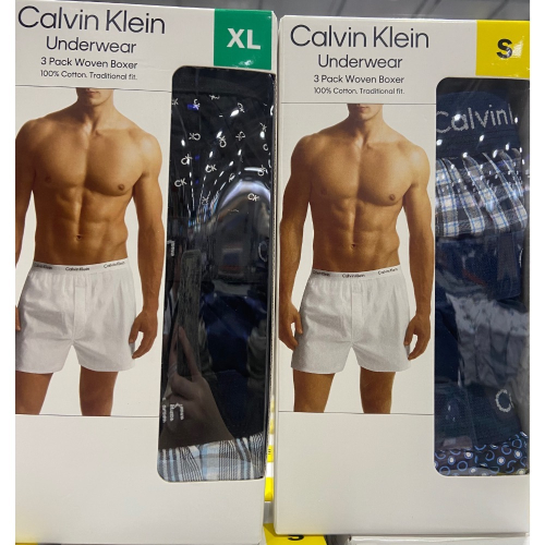 CALVIN KLEIN 凱文克萊男純棉平口褲三入 美國尺寸:S~XL-吉兒好市多COSTCO代購