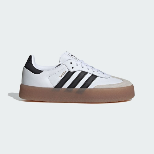 ?adidas SAMBAE W白黑色/白色/黑色/焦糖底/厚底JI1349 男女款鞋 運動休閒鞋