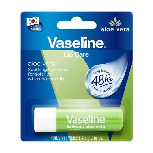 【Vaseline 凡士林】護唇膏-蘆薈舒緩(0.16oz/4.8g)【0690】