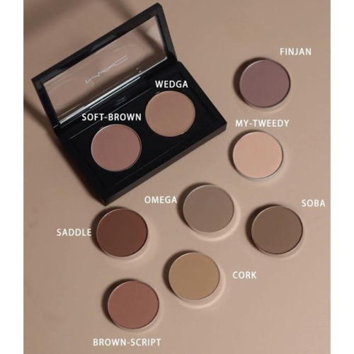 CHACHA | MAC 自組眼影盤 #SOFT BROWN #MY TWEEDY#SOBA #OMEGA