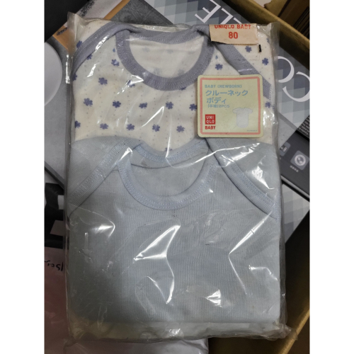 ＂全新出清＂UNIQLO BABY 短袖包臀衣2件 80