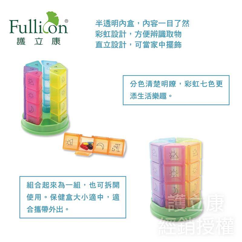 【護立康】藥盒 一週藥盒 7日立式圓形 藥品收納盒 保健盒 隨身藥盒