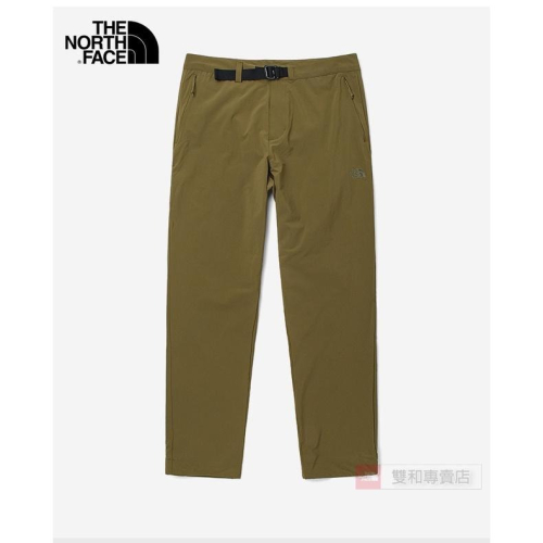 -滿3000免運-[雙和專賣店]The North Face 男 彈性快乾直筒褲/5JWY/軍綠