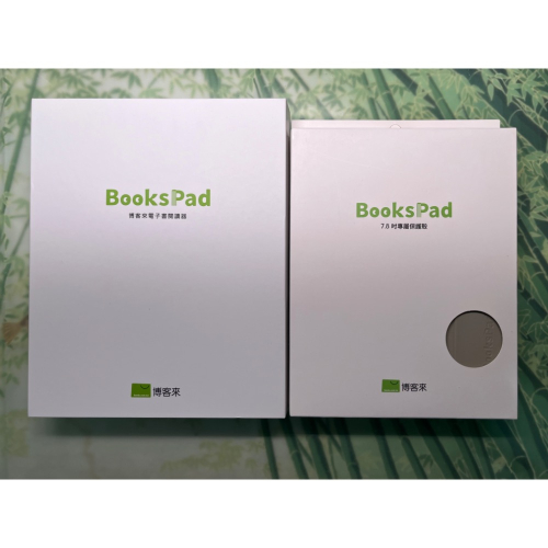 ?有現貨，可用券?【24H出貨】【近全新 博客來 BooksPad 7.8吋彩色 電子閱讀器 雲朵白 附贈保護套】