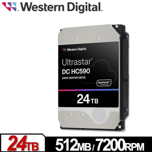 WD Ultrastar DC HC590 24TB 3.5吋企業級硬碟(0F65684)